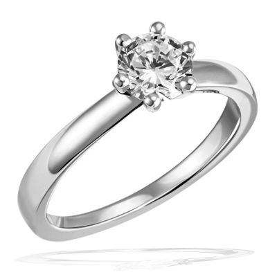 Laura Diamant Ring 750/- Weißgold 1 Brillant 1,00 ct. Lupenrein oder SI - Expertise IGI, GIA, HRD