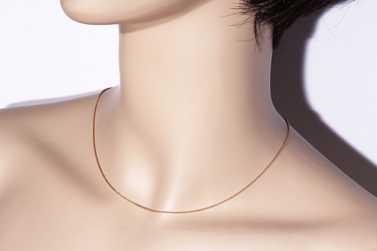 Goldmaid Schlangenkette Halskette Rotgold 585 Länge 45 cm